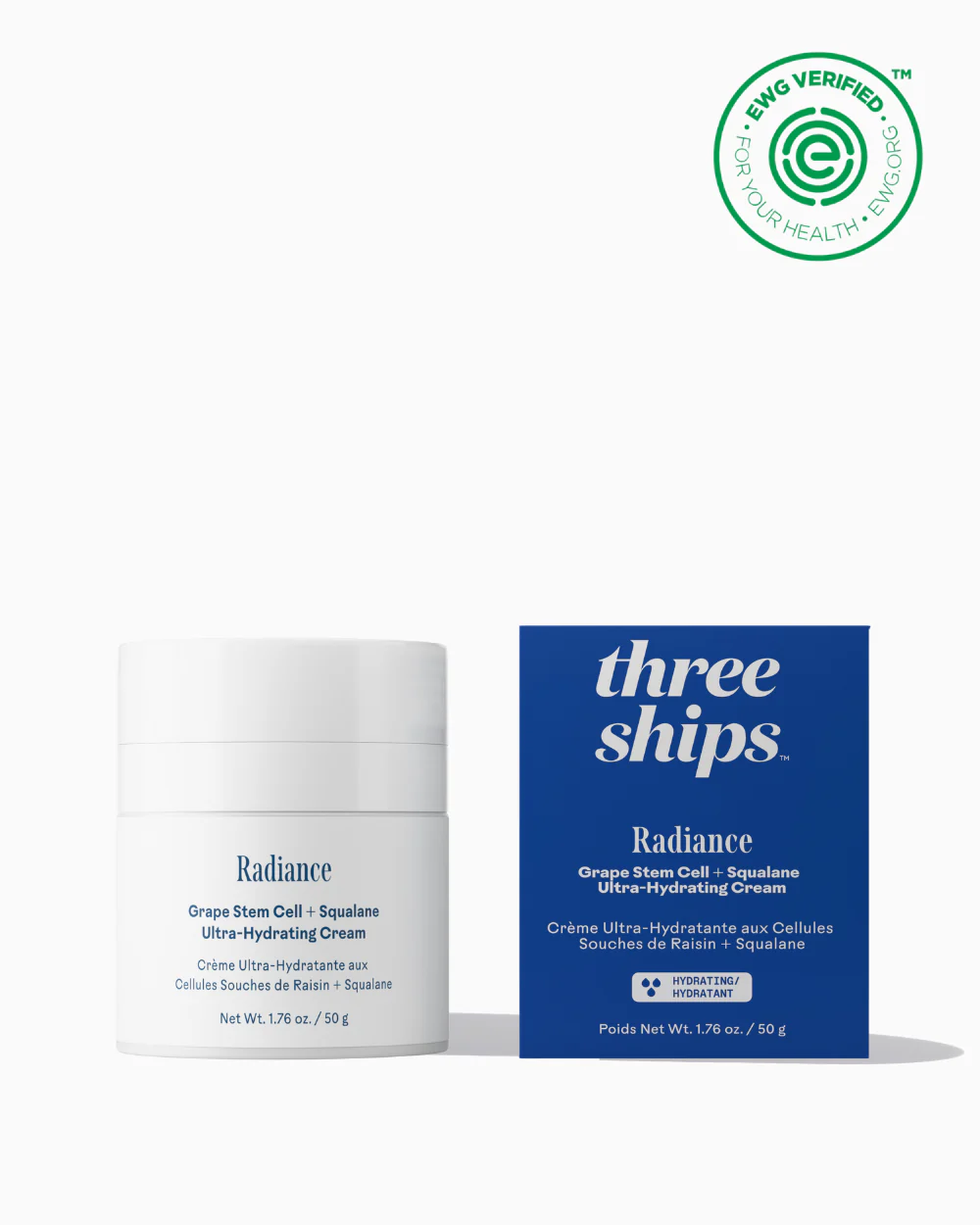 Three Ships Radiance Grape Stem Cell + Squalane Ultra-Hydrating Cream